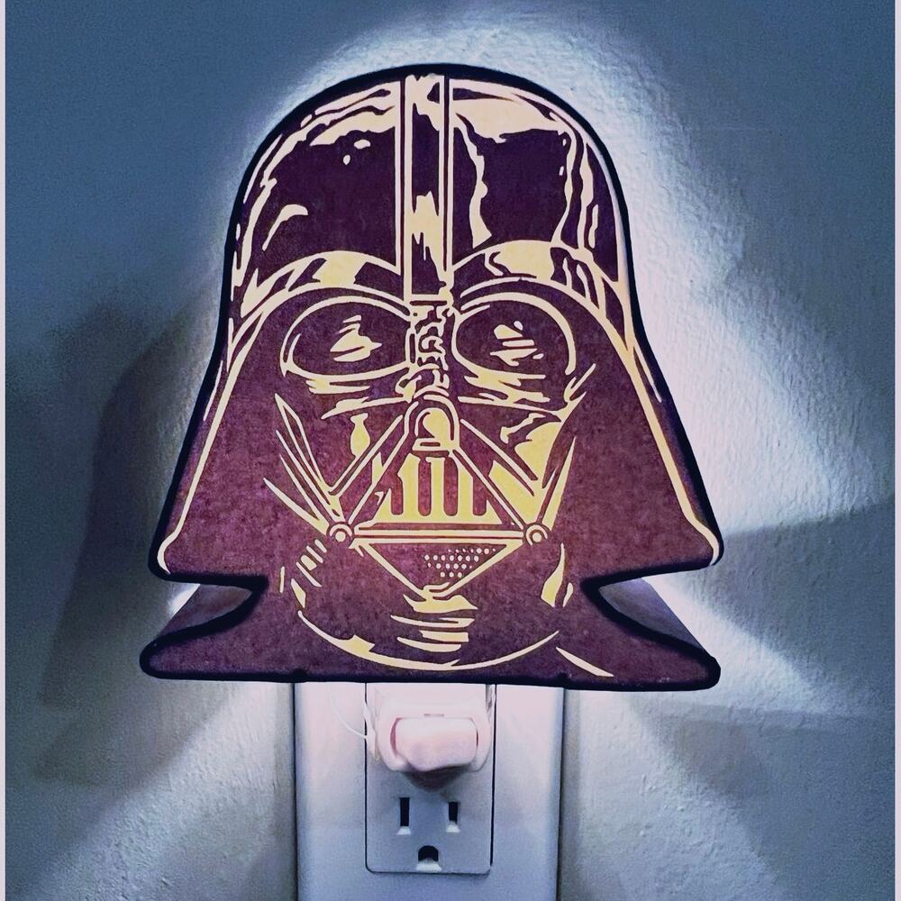 Darth Vader Night Light in Original Box Star Wars Dark Blue Pottery Barn Kids